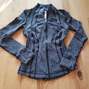 Lululemon Luminescence Splatter Black Grey White Zip Up Athletic Define Jacket 2